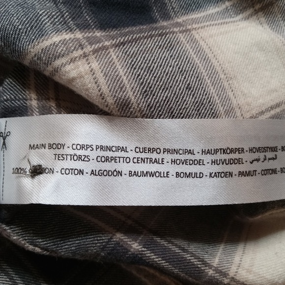 Ariat Retro Fit Long Sleeve Button Up Shirt Men's XL Blue Plaid - Picture 4 of 7